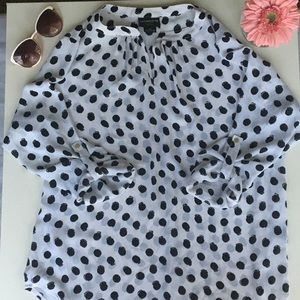 White Liz Claiborne blouse size petite medium